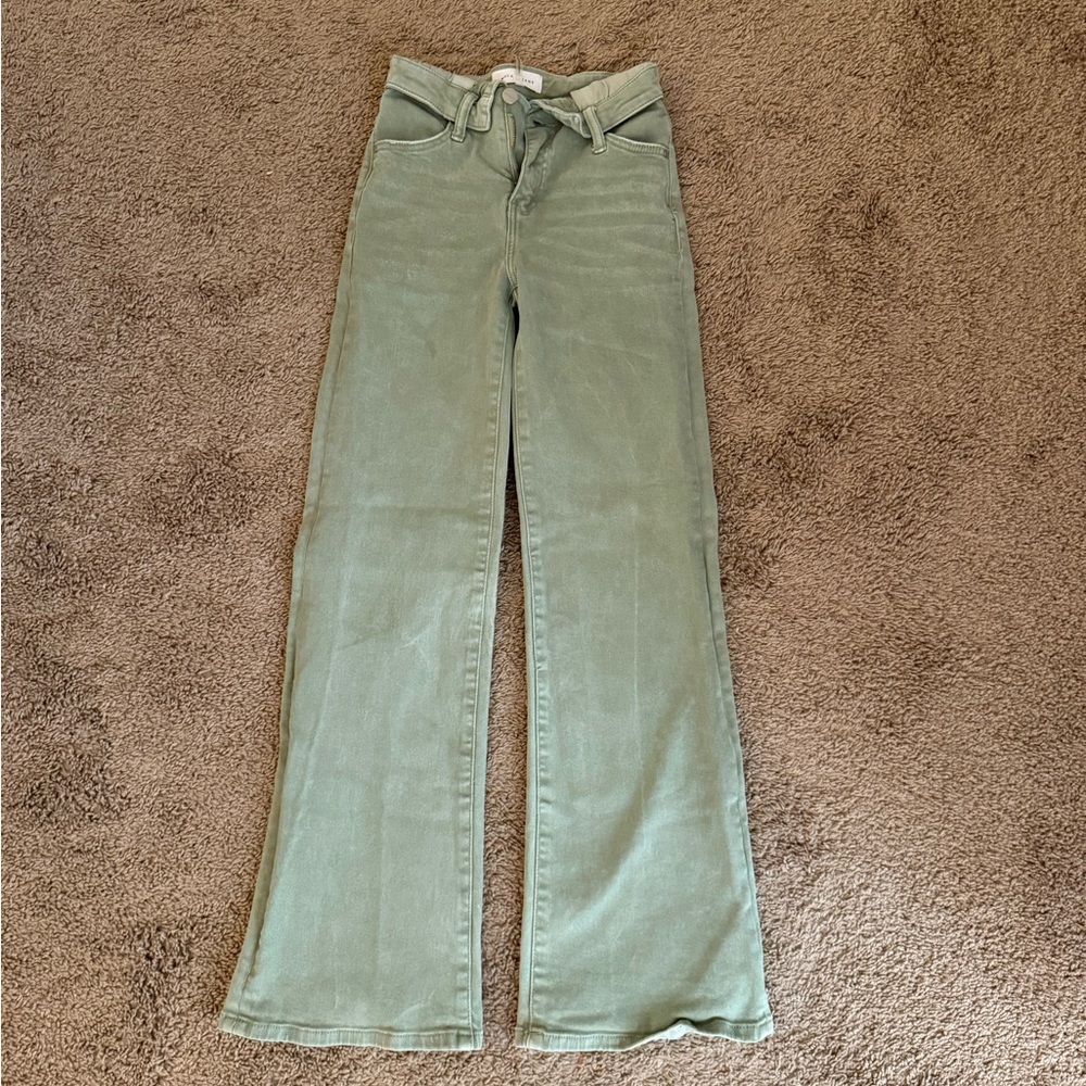 Women's Green flare Jeans